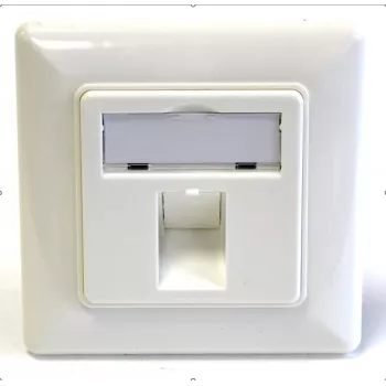 EFB Elektronik 1-portová rámová sada pre keystone moduly, DIN 49075, čistobiela (RAL 9010)