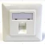 EFB Elektronik 1-portová rámová sada pre keystone moduly, DIN 49075, čistobiela (RAL 9010)