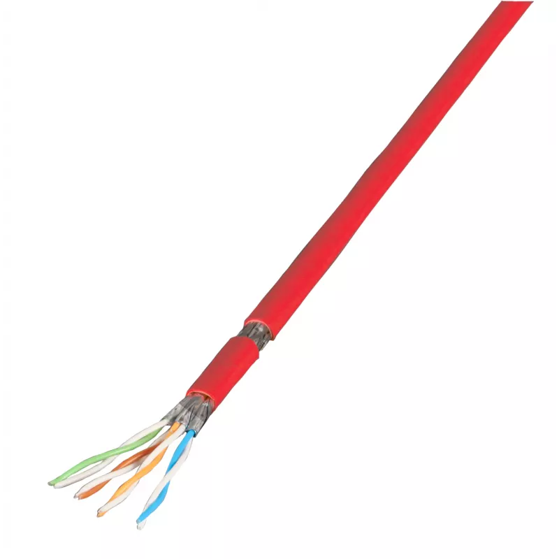 EFB Elektronik Cat.7 PiMF patch kábel UC900MHz SS26 4P FRNC-B červený 100 m - sieťový - CAT 7 kábel/RJ45 konektor samec
