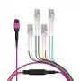 EFB ELEKTRONIK MPO-PLUS(F)-LC trunk kábel OM4 8 vlákien Typ B LSZH Erikaviolett 3 m