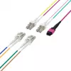 EFB ELEKTRONIK MPO-PLUS(F)-LC trunk kábel OM4 8 vlákien Typ B LSZH Erikaviolett 3 m