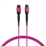 EFB ELEKTRONIK MPO-PLUS(F)-MPO-PLUS(F) patch kábel OM4 12 vlákien Typ B LSZH Heather Violet 2 m