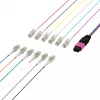 EFB ELEKTRONIK MPO-PLUS(M)-LC fanout kábel OM4 12 vlákien Typ B LSZH Erika-Violett 0,4 m