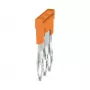 Weidmüller ZQV 2.5N 3 priečny prepojovač, A-séria, 2,5 mm², 3-pólový, oranžová