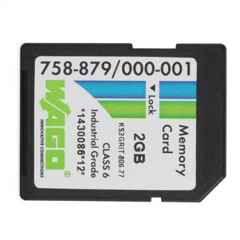 WAGO 758-879/000-001 - 2 GB - SD - NAND - 20 MB/s - 17 MB/s - čierna