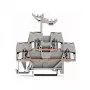 WAGO 280-519 2-vodičový Push-in CAGE CLAMP svorkovnicový blok, 2,5 mm², sivá, montáž na lištu DIN