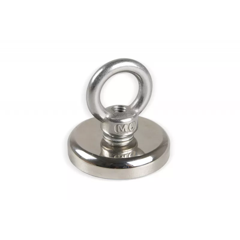 Eichner magnety s očkom strieborné, kov Ø 2,5 x 7,7 cm, 5 ks