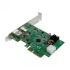 LogiLink karta PCI Express USB 3.2, 5 Gbps, 2 externé + 3 interné porty USB-A