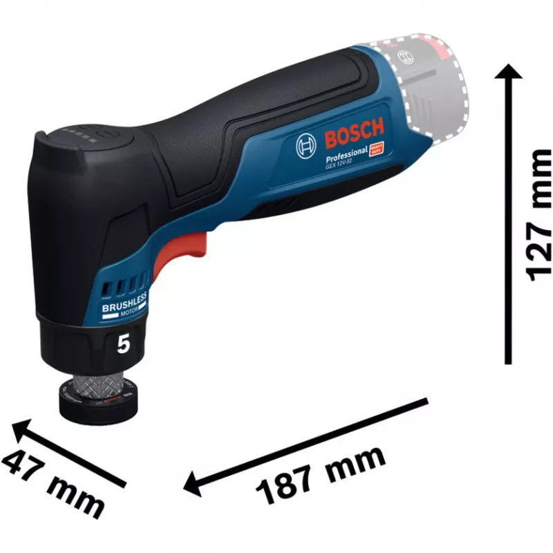 BOSCH PowerTools akumulátorová excentrická brúska GEX 12V-32 mm (maloobchod)