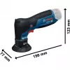 BOSCH PowerTools GEX 12V-75 excentrická brúska (v kartóne)