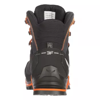 SALEWA Mountain Trainer Mid GTX turistické topánky - Asphalt/Fluo Orange - UK 10 (EU 44.5)