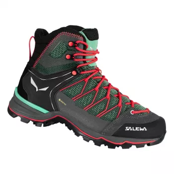 Salewa Mountain Trainer Lite Mid GTX dámske turistické topánky - Cactus/Fluo Coral - EU 40.5