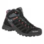 SALEWA Alp Mate Mid WP turistické topánky Black Out/Fluo Orange UK 7.5 (EU 41)