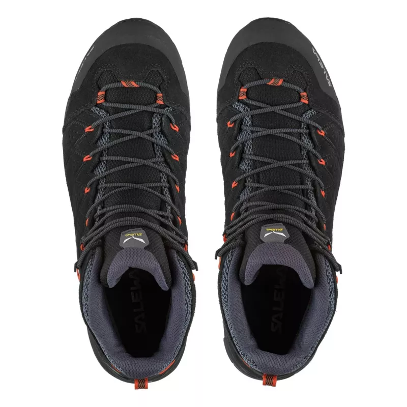 SALEWA Alp Mate Mid WP turistické topánky Black Out/Fluo Orange UK 11 (EU 46)