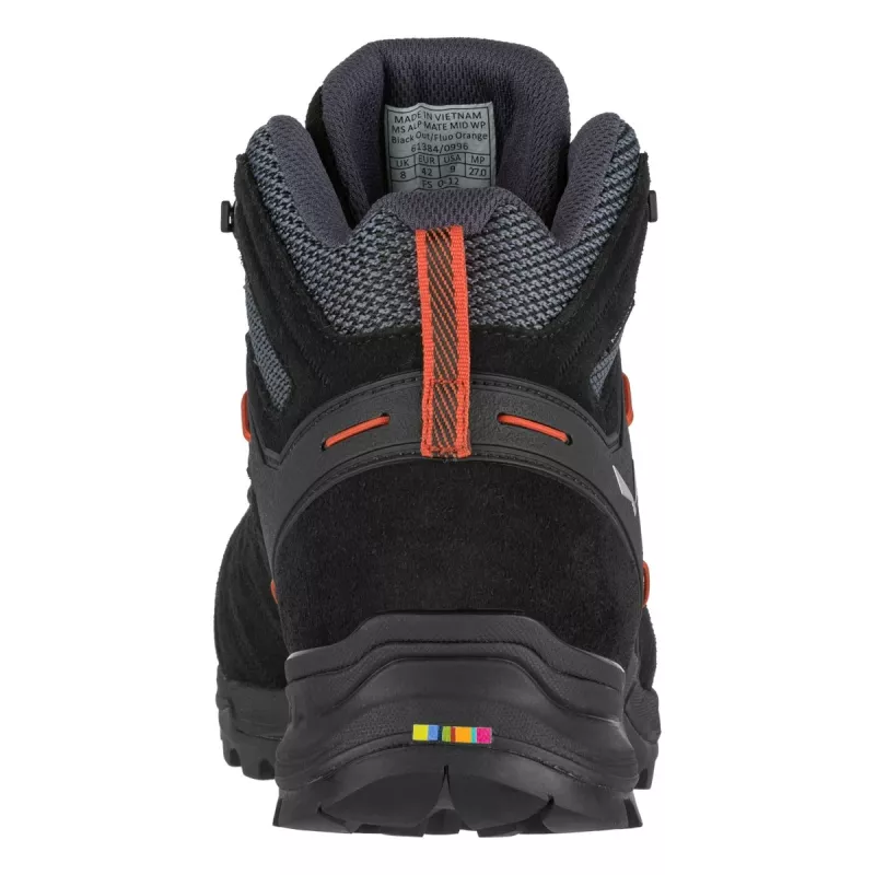 SALEWA topánky Alp Mate Mid WP Black Out Fluo Orange UK 12 (47)