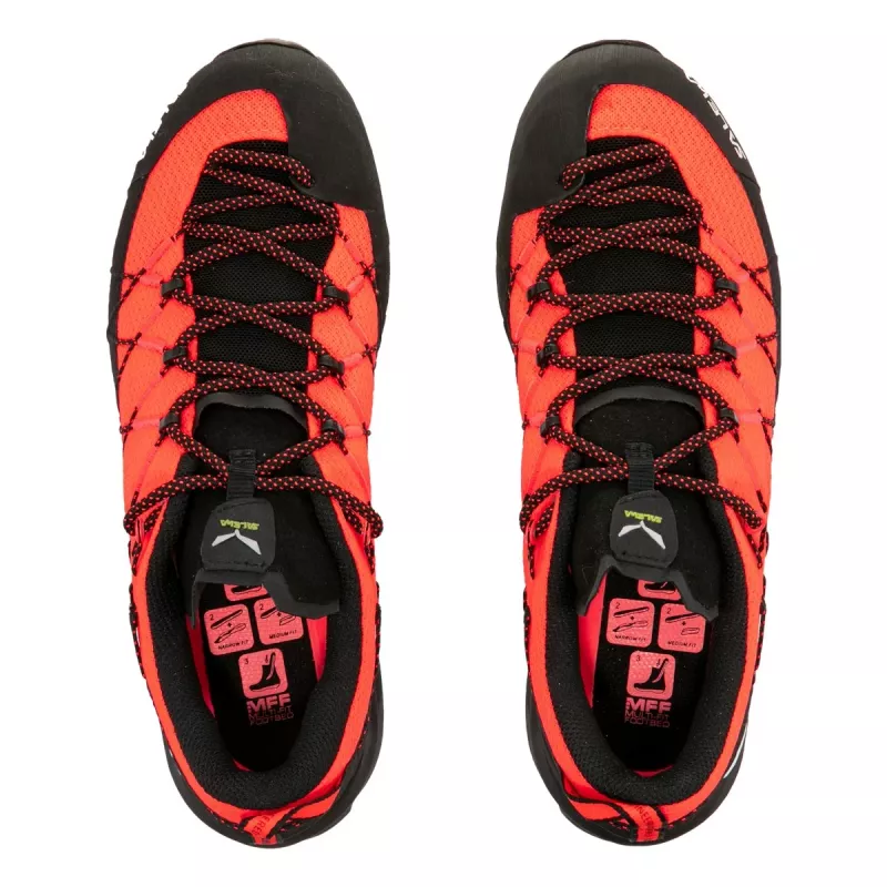 Salewa Wildfire 2 dámske approach topánky - Fluo Coral/Black, EU 37