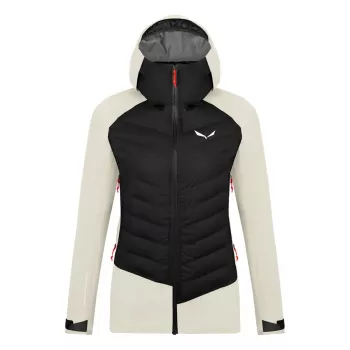 Dámska hybridná bunda Salewa Sella PTX 3L Oatmeal