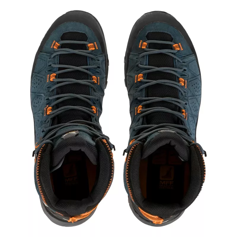 Salewa Alp Trainer 2 Mid GTX turistická obuv Dark Denim/Fluo Orange UK 8 (EU 42)