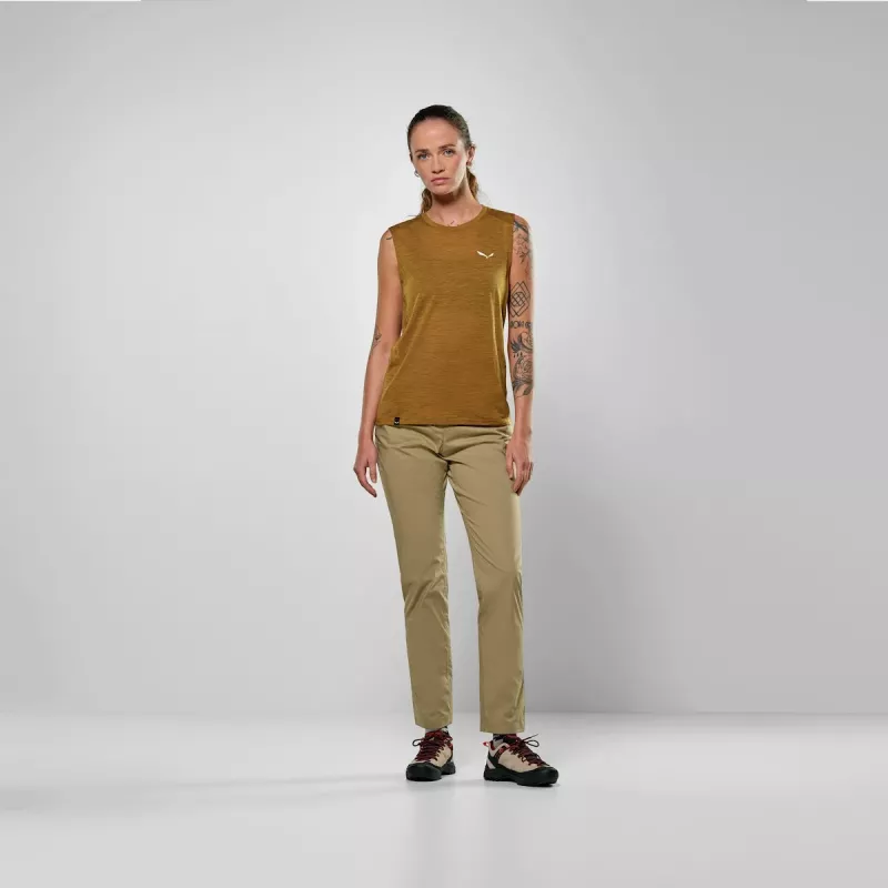 Salewa Eagle Minilogo AM tank top - Golden Brown - veľkosť M