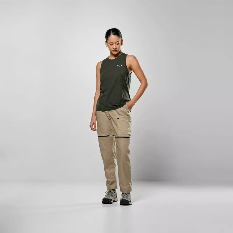Dámsky Salewa Puez Dry tank top - M, Dark Olive