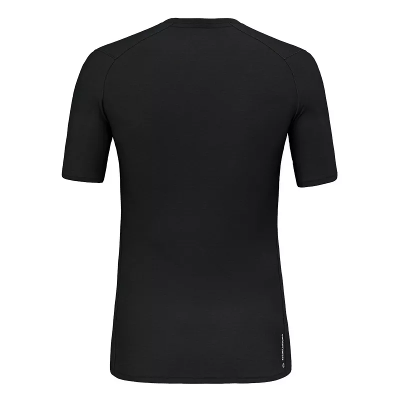 Salewa Cristallo Warm Merino Wool tričko - Black Out, veľkosť S