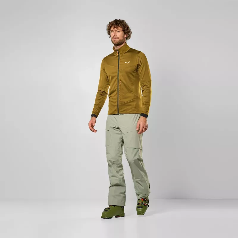Salewa Sella Crevasse fleecová bunda - Golden Brown, veľkosť M