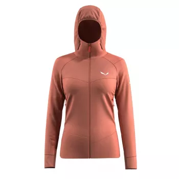 Salewa Agner Polarlite bunda s kapucňou - Etruscan Red - XS