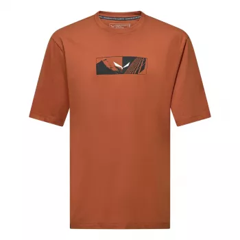 Salewa Eagle Hybrid Loose T-Shirt - Coffee Brown, veľkosť L