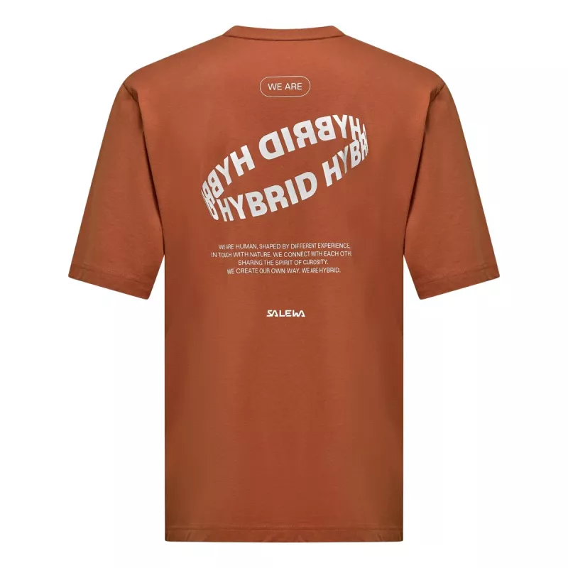 Salewa Eagle Hybrid Loose T-Shirt - Coffee Brown, veľkosť L