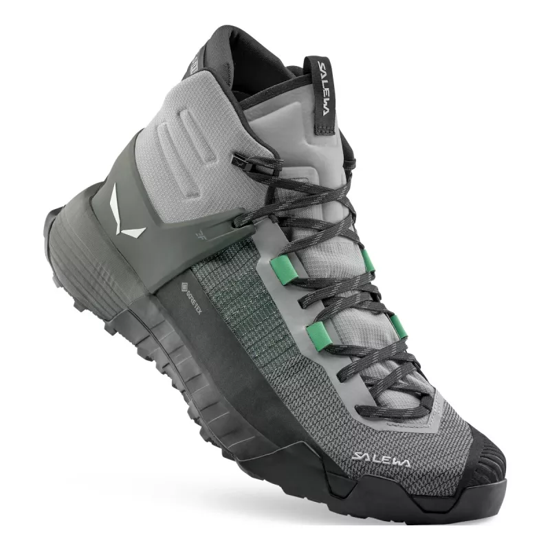Salewa Wildfire NXT Mid GTX turistické topánky - Alloy/Dark Olive - UK 11,5 (EU 46,5)