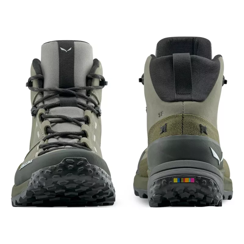 SALEWA topánky Puez Leather Mid PTX – Shadow/Dark Olive – UK 10