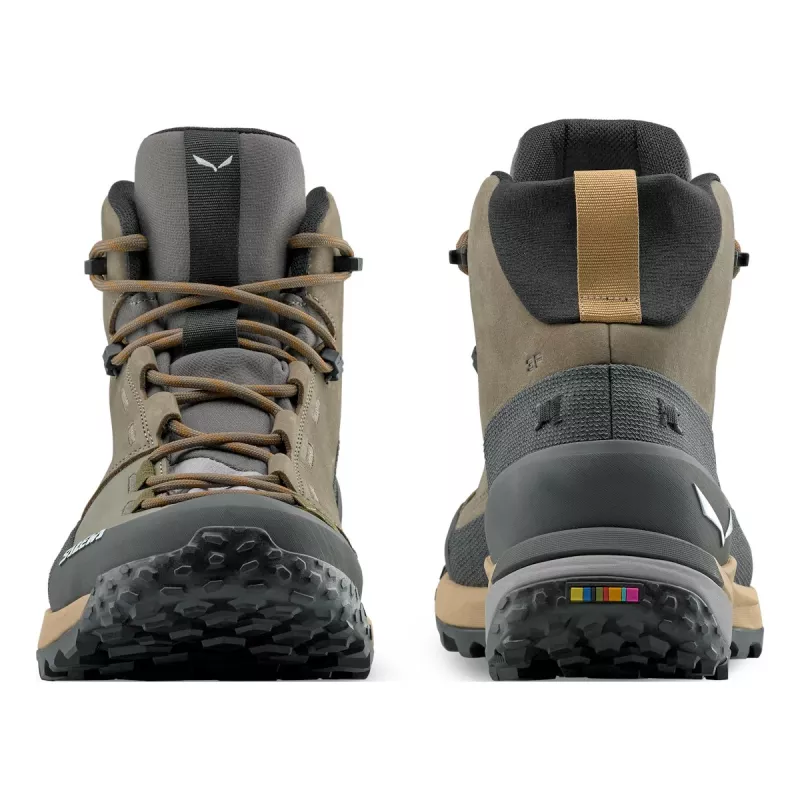 SALEWA Puez Leather Mid PTX topánky Bungee Cord Onyx UK 8.5