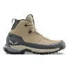 SALEWA Puez Leather Mid PTX topánky dámske Quicksand Onyx UK