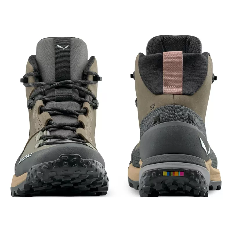 SALEWA Puez Leather Mid PTX topánky Bungee Cord-Onyx UK 5.5