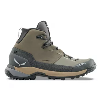 Salewa Puez Leather Mid PTX dámske turistické topánky - Bungee Cord/Onyx - UK 6 (EU 39)