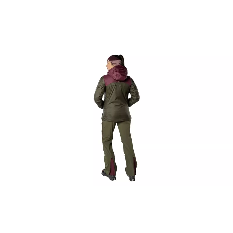 SALEWA Dámska Dynafit Radical PRL Hood Bunda izolovaná - Magenta, veľkosť S
