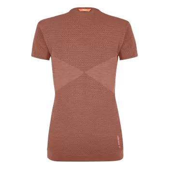 Salewa Zebru Medium Warm merino dámske spodné tričko - Etruscan Red, veľkosť S