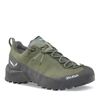 Salewa Wildfire Leather 2 GTX prístupové topánky - Faded Green/Black, EU 44.5