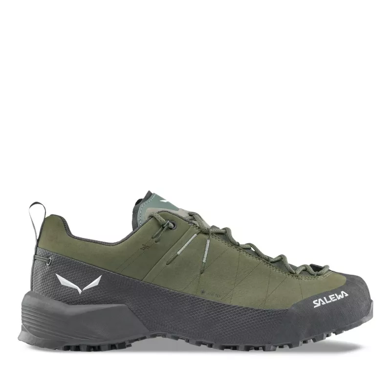 Salewa Wildfire Leather 2 GTX prístupové a turistické topánky - Faded Green/Black, EU 46