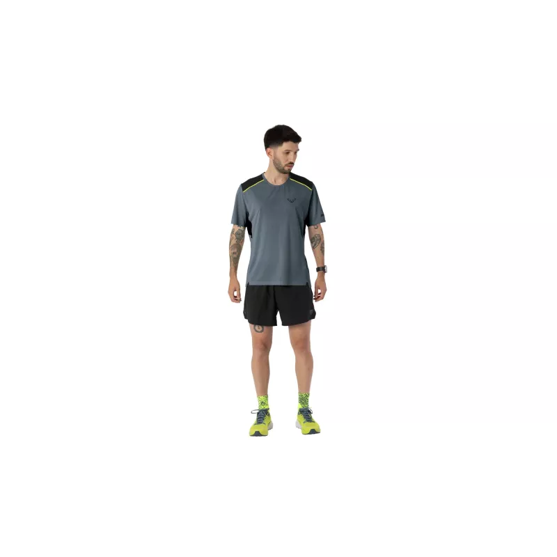 SALEWA Dynafit Sky Shirt bežecké tričko - Cinder - veľkosť L