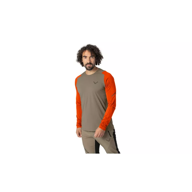 SALEWA Longsleeve Dynafit Transalper L/S Tee - Fallen Rock veľkosť M