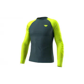 SALEWA Dynafit Ultra S-Tech L/S tričko - Ultra Yellow, veľkosť L/XL