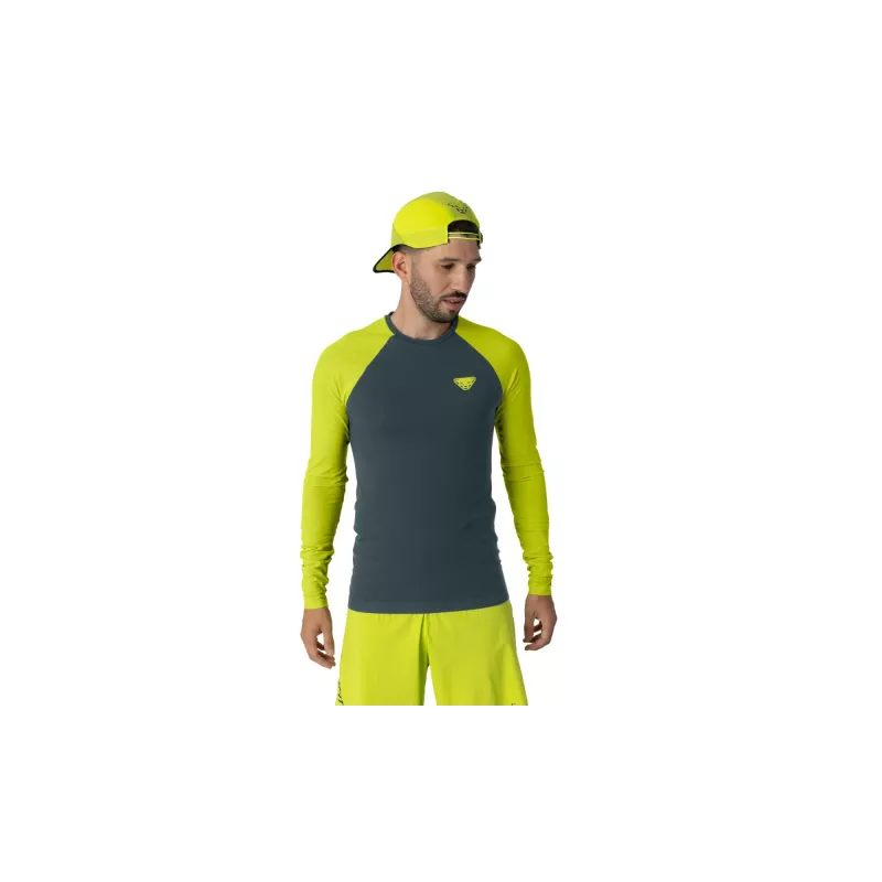 SALEWA Dynafit Ultra S-Tech L/S tričko - Ultra Yellow, veľkosť L/XL
