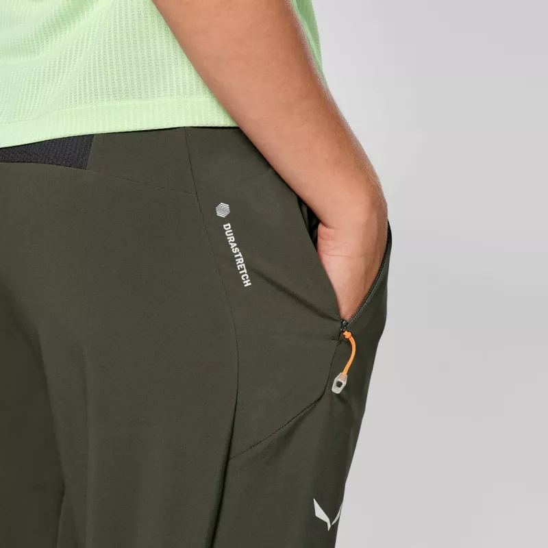 Salewa Pedroc 5 Dst Pant dámske softshellové nohavice - Dark Olive, veľkosť S