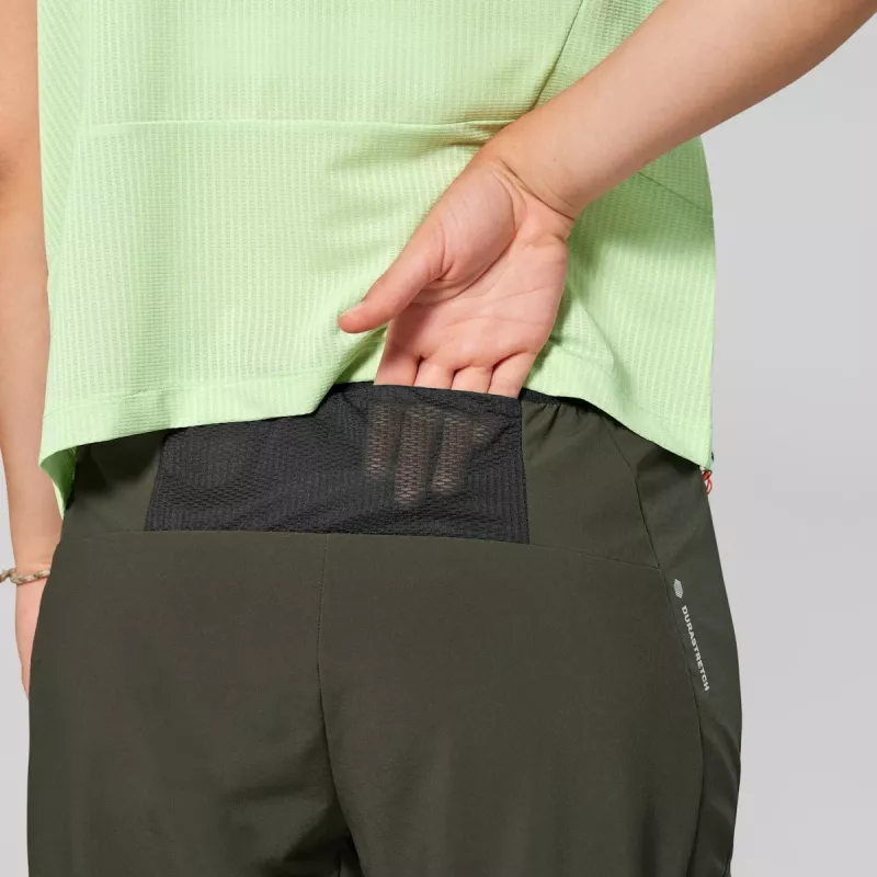Salewa Pedroc 5 Dst Pant dámske softshellové nohavice - Dark Olive, veľkosť M