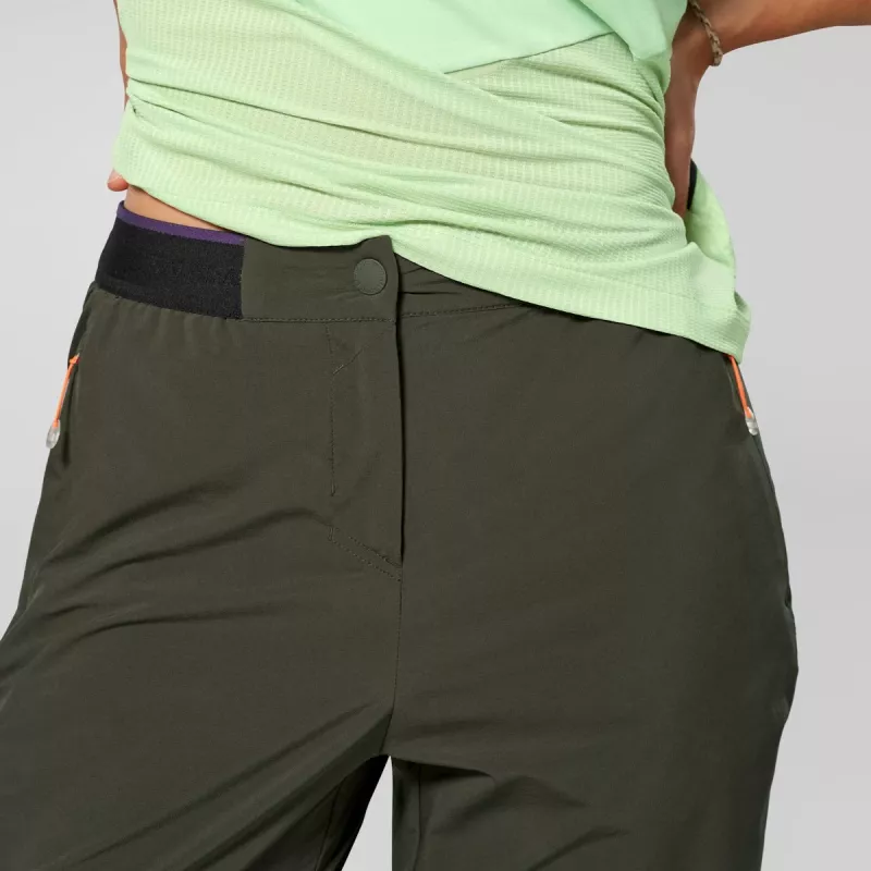 Salewa Pedroc 5 Dst Pant dámske softshellové nohavice - Dark Olive, veľkosť M