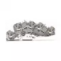 WAGO 2005-7646 priechodná svorka, 3-vodičová, 400V, 24A, 2,5mm², sivá