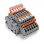 WAGO 2007-8875 radová svorka pre prúdové transformátory, 1-pólová, sivá, Push-in CAGE CLAMP, 41 A, 1000 V, DIN lišta