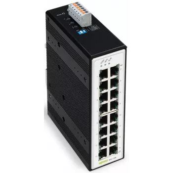 WAGO 852-1106 priemyselný neupravovaný Gigabit Ethernet switch, 8-portový, 10/100/1000 Mbps, montáž na DIN lištu