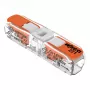 WAGO 221-2401 Inline spojovacia svorka, 2-vodičová, 0,2-4 mm², 600 ks, transparentná/oranžová